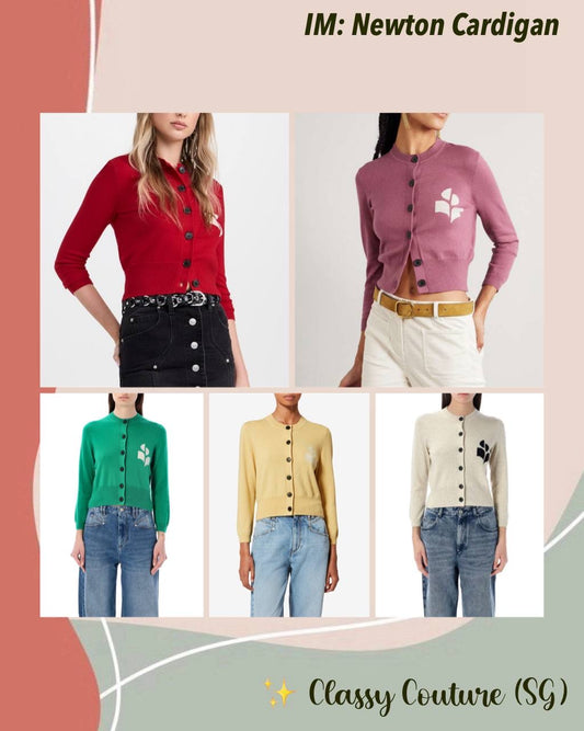 5 Colors! IM Newton Wool-cotton Button-down Cardigan
