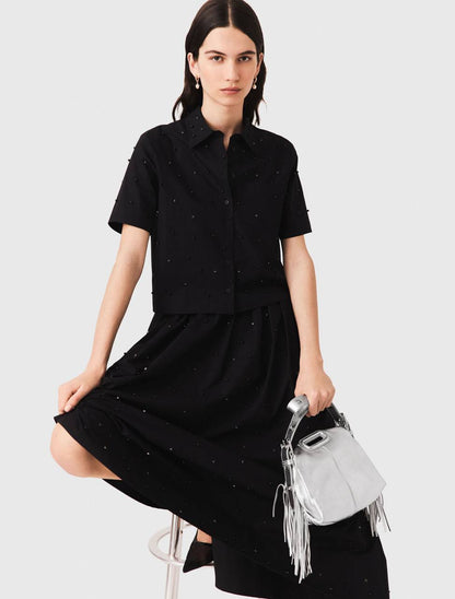 MJ Embellished Shirt | Skirt in Cotton