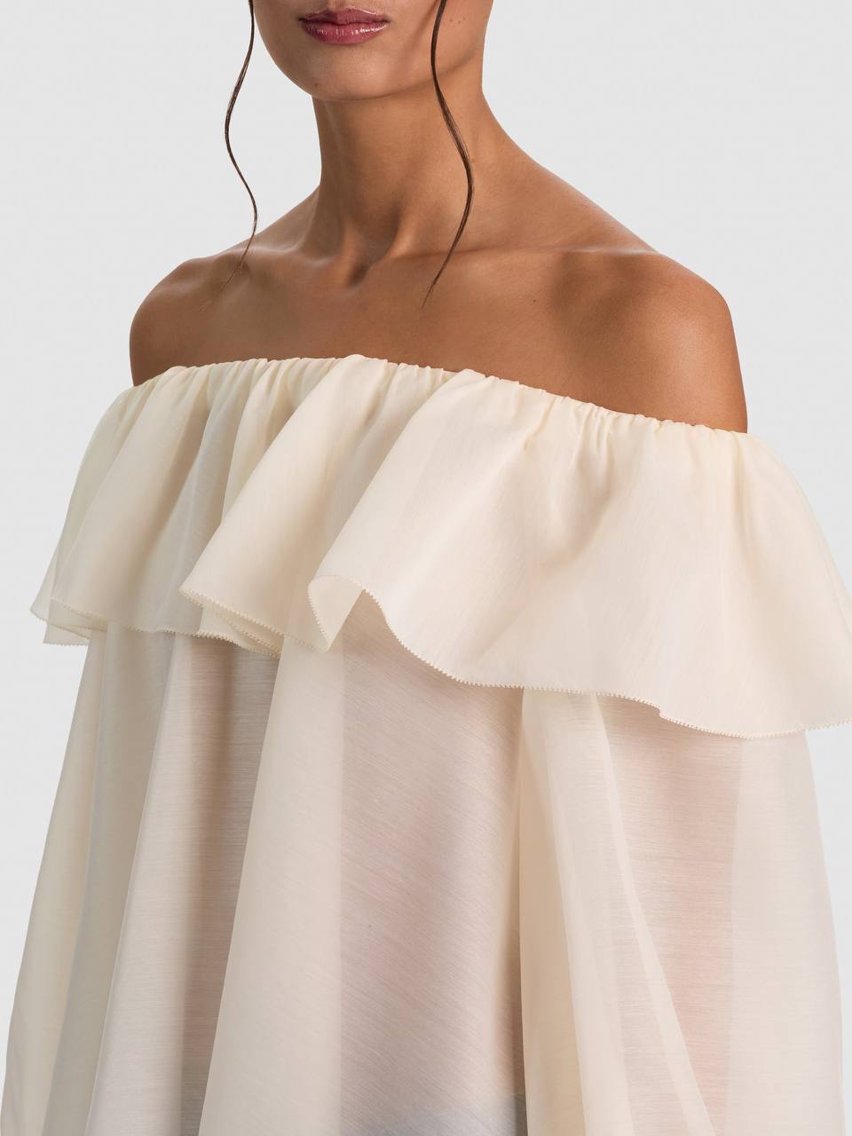 AO Alta Off the Shoulder Ruffle Blouse