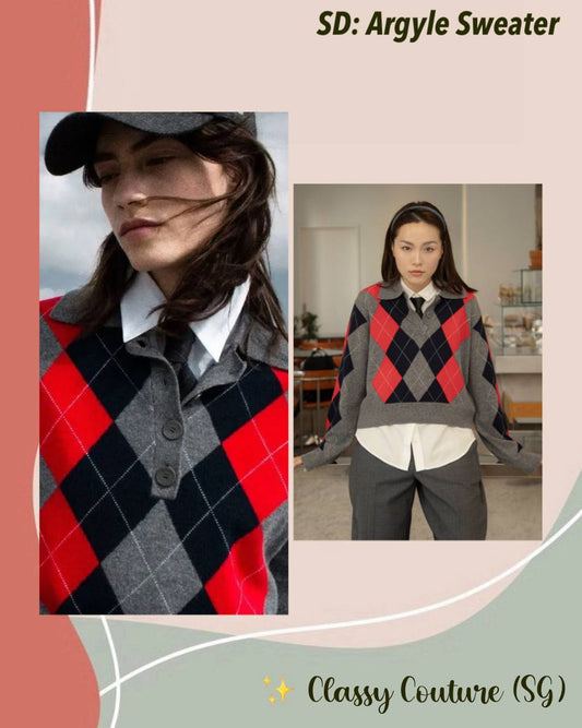 SD Argyle Sweater