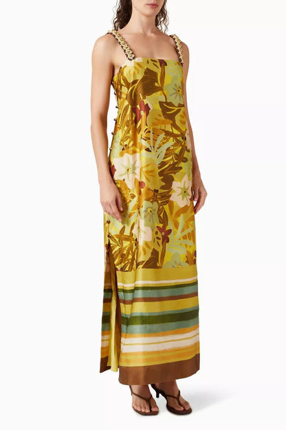 ALM Maxi Midi Dress in Linen