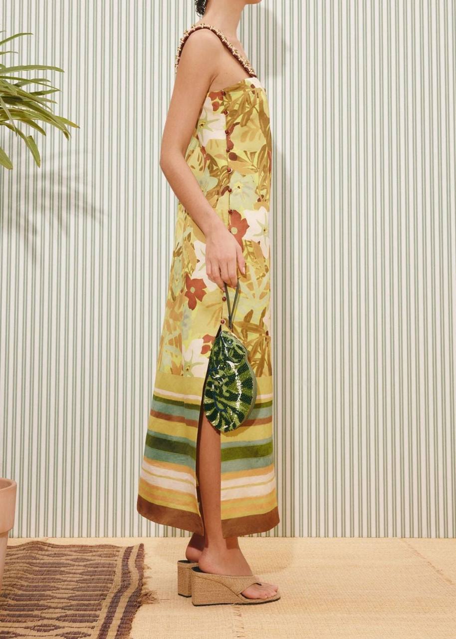 ALM Maxi Midi Dress in Linen