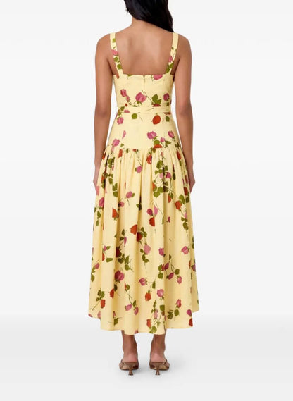 NC Makenna Drop Waist Corset Midi Dress