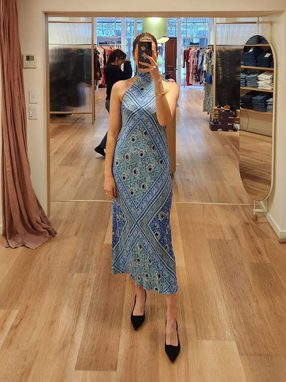 RX Maura Printed Halterneck Dress