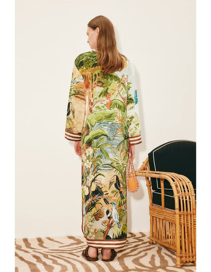 ALM Toucan Tango Silk Midi Dress