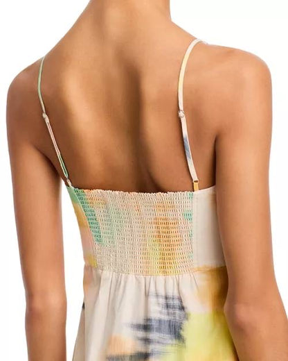 2 Colors! ALC Lindsey Ruched Cotton-Blend Midi Dress