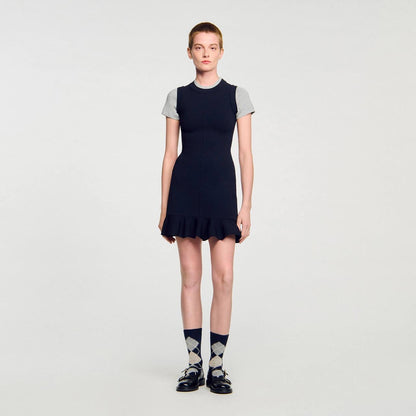 SD 2-In-1 Short Knit Dress