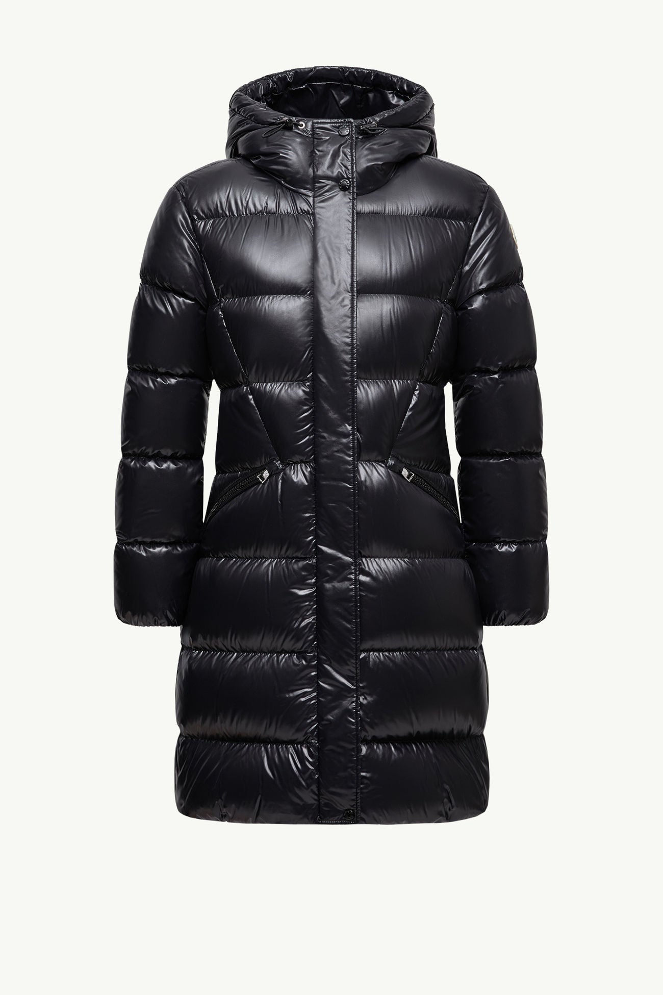 MC Bellevue Hooded Long Belted Down Jacket