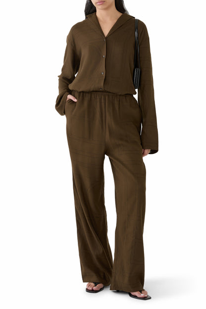 4 Colors! Tot Monogram Modal Flannel PJ Top | Pyjama Pants | Set