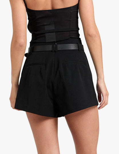 SA Paperbag Waist Wool-blend Shorts