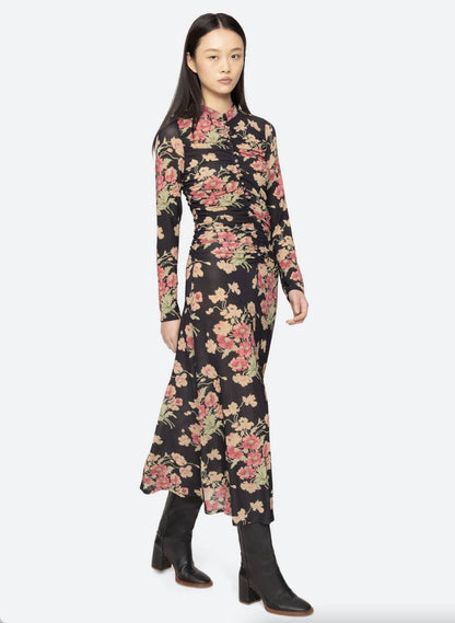 SE Cornelia Long Sleeve Midi Dress
