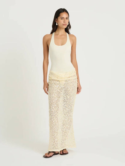 BN Ariel Maxi Dress (Bodysuit one piece with Maxi coverup skirt)