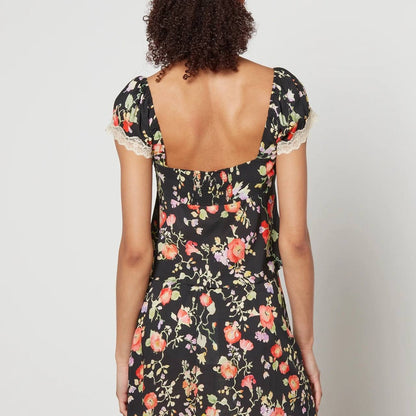 RX Rosella Lace Viscose Trim Top