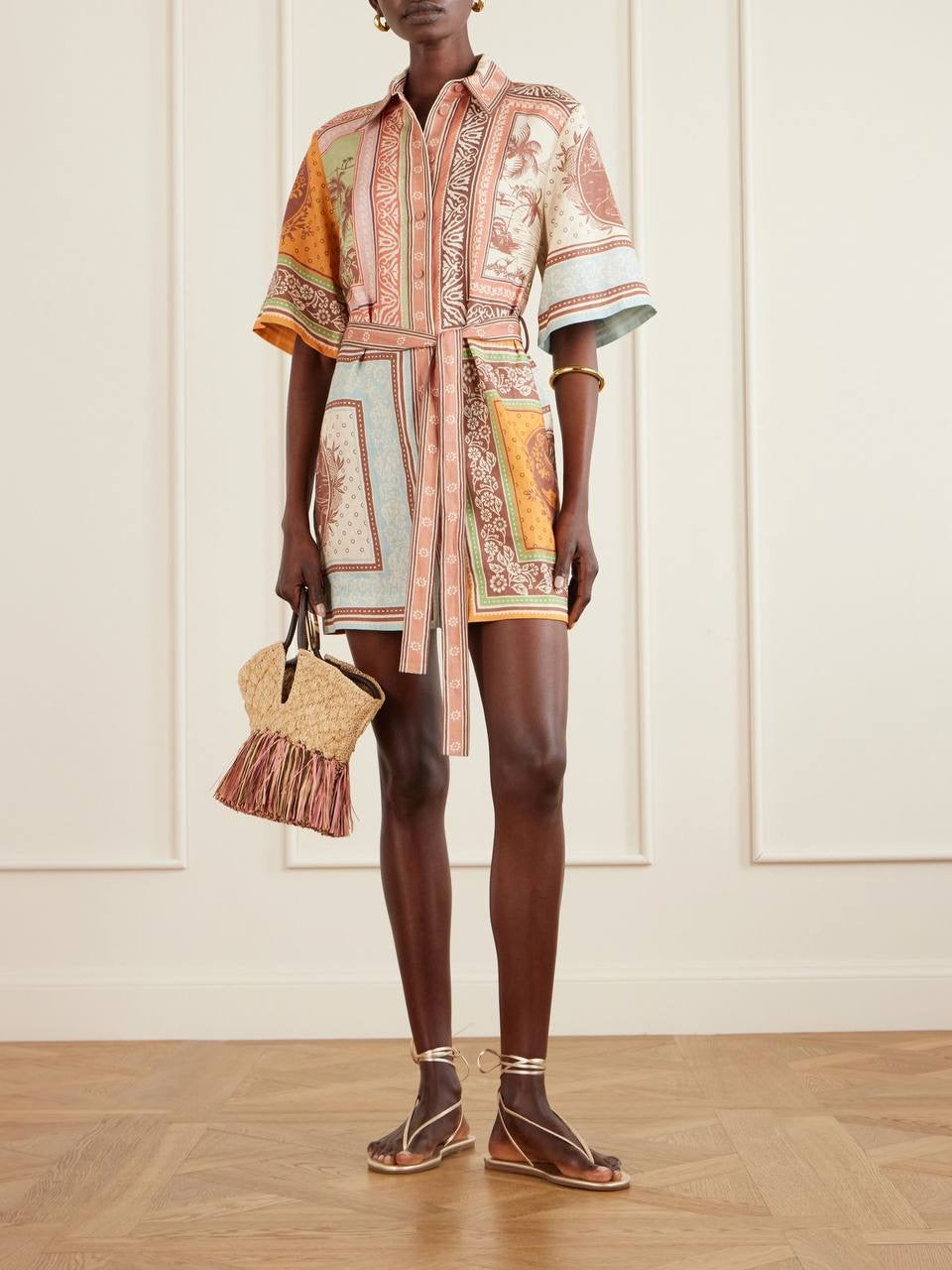 ALM Alberta Linen Mini Dress Shirtdress