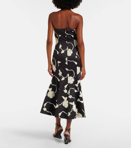 RT Ana Embroidered Midi Dress
