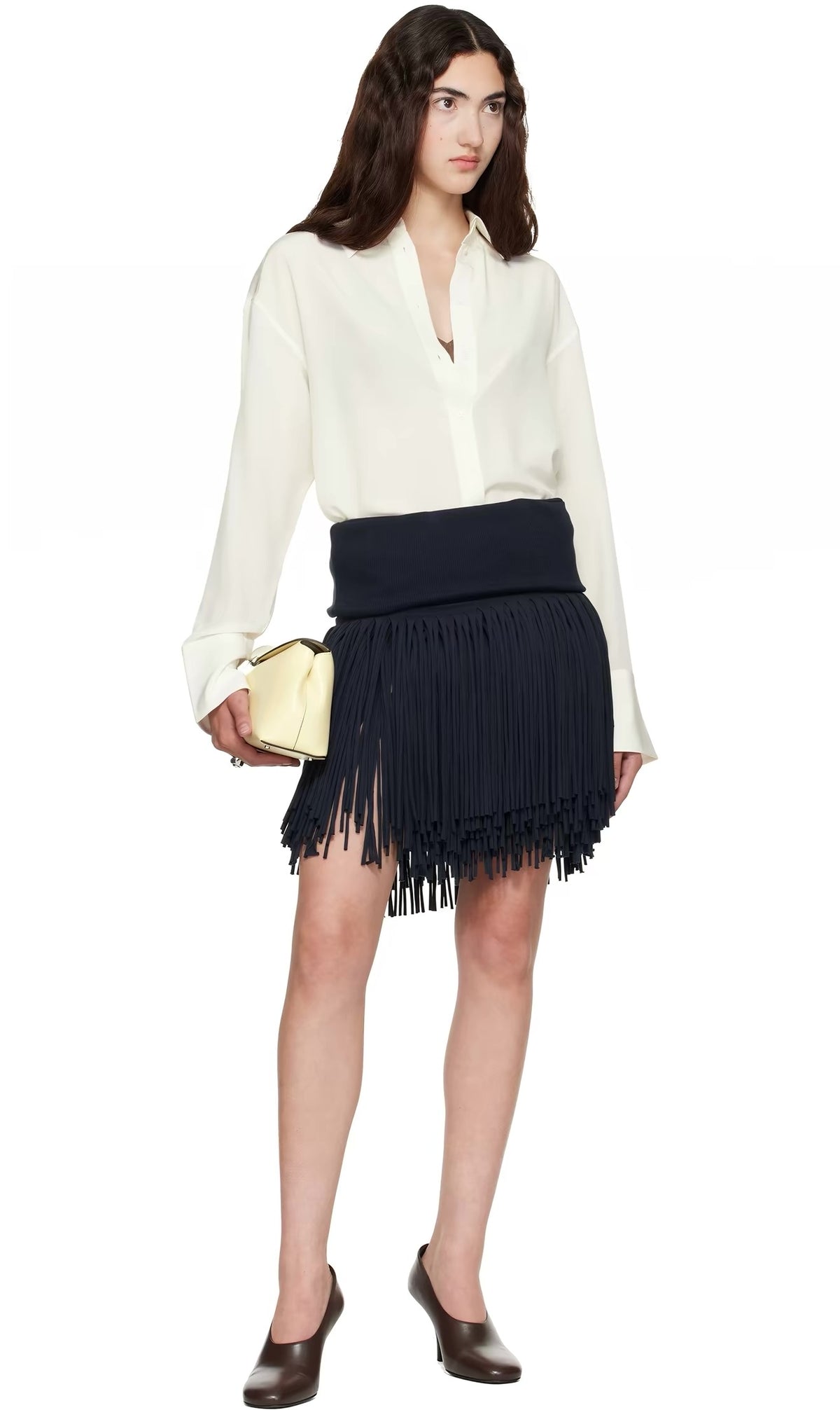 3 Colors! Tot Silk Crepe de chine Shirt