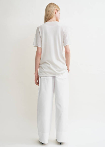 TOT Lyocell-Cashmere Oversized Tee Knit Long Shirt