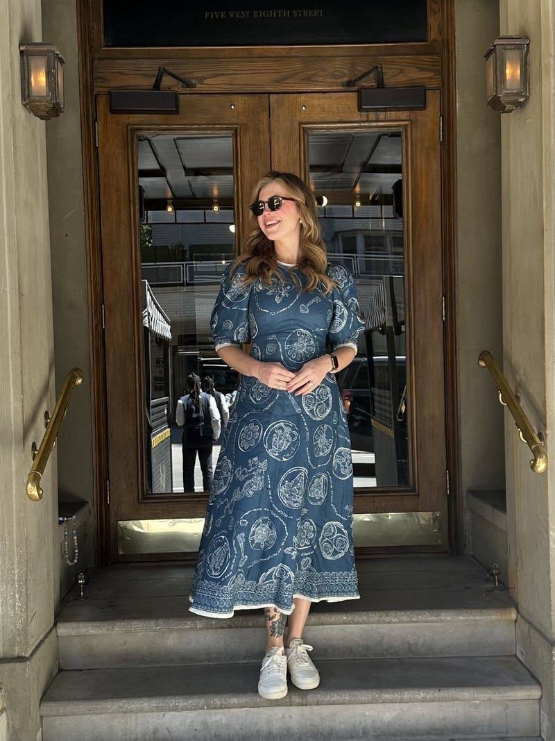 ALM Lucky Midi Dress in Linen