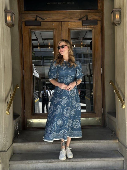 ALM Lucky Midi Dress in Linen