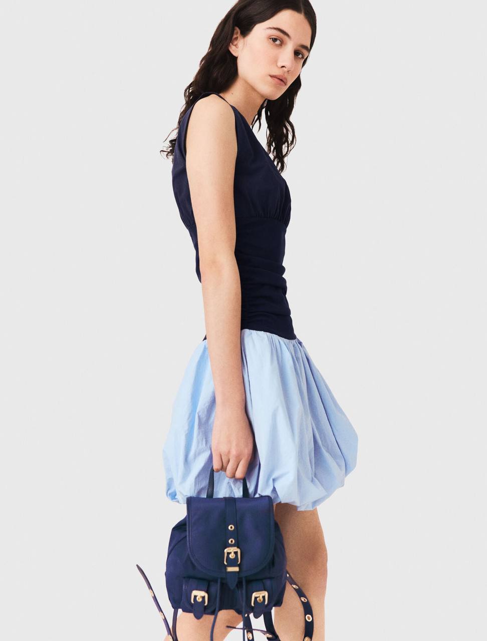 MJ Bubble Hem Mini Dress