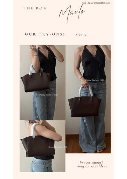 4 Colors! TR Marlo 12/14/17 Bag in Polished Saddle Calfskin Leather