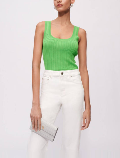 MJ Rib Knit Tank Top | Cardigan