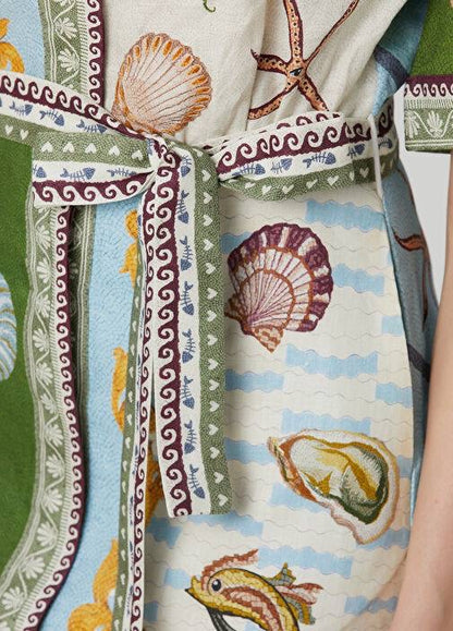 ALM Bath House Linen Mini Dress