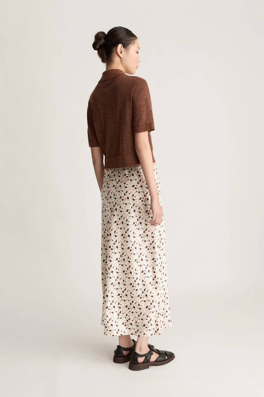 LM Tina Silk Midi Skirt