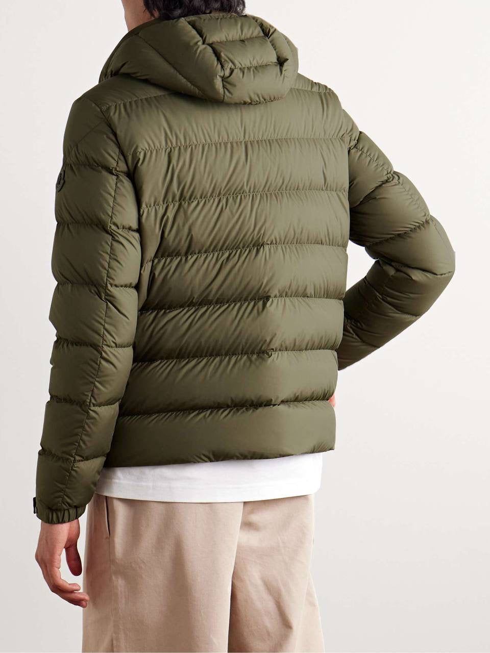 MC Men’s Tuffes Suede-Trimmed Quilted Shell Down Jacket