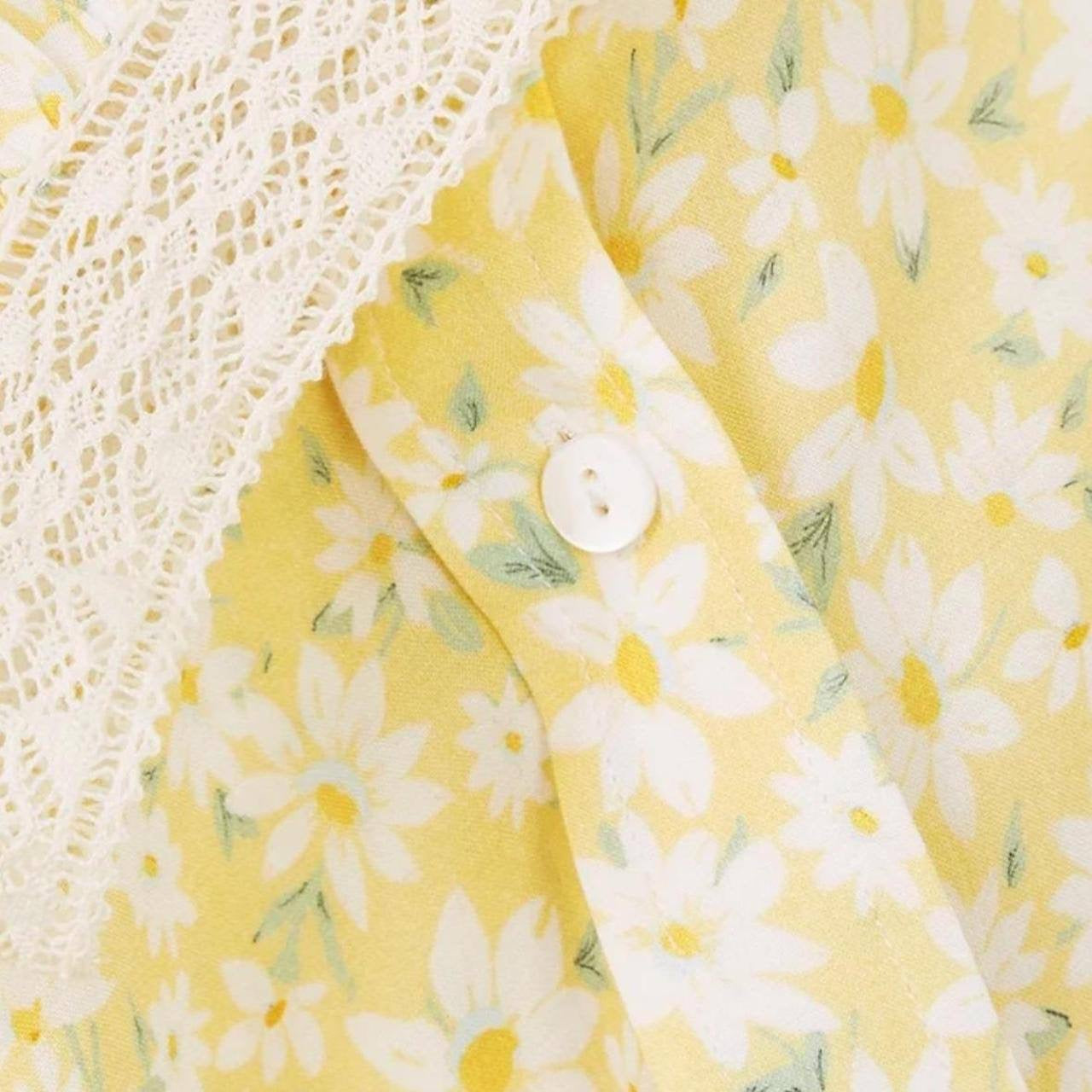 RX Ellen Floral Print Viscose Crepe Midi Dress