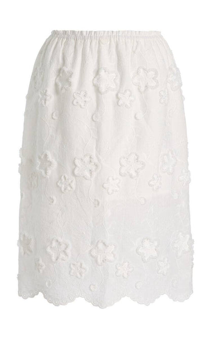 TG Fleur Organic Cotton Broderie Slip Mini Skirt