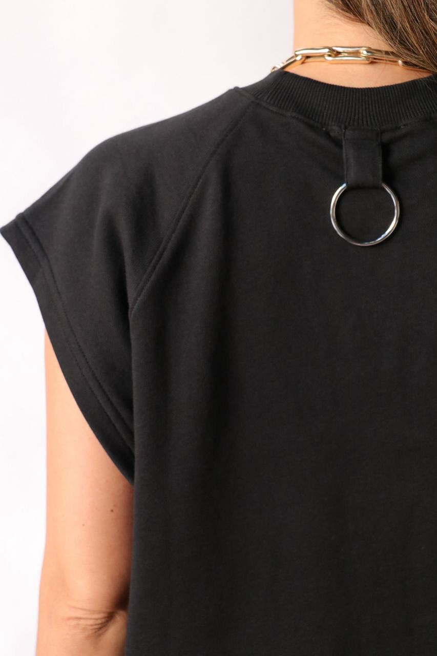 TB Summer Sweatshirting Sleevless Easy Top