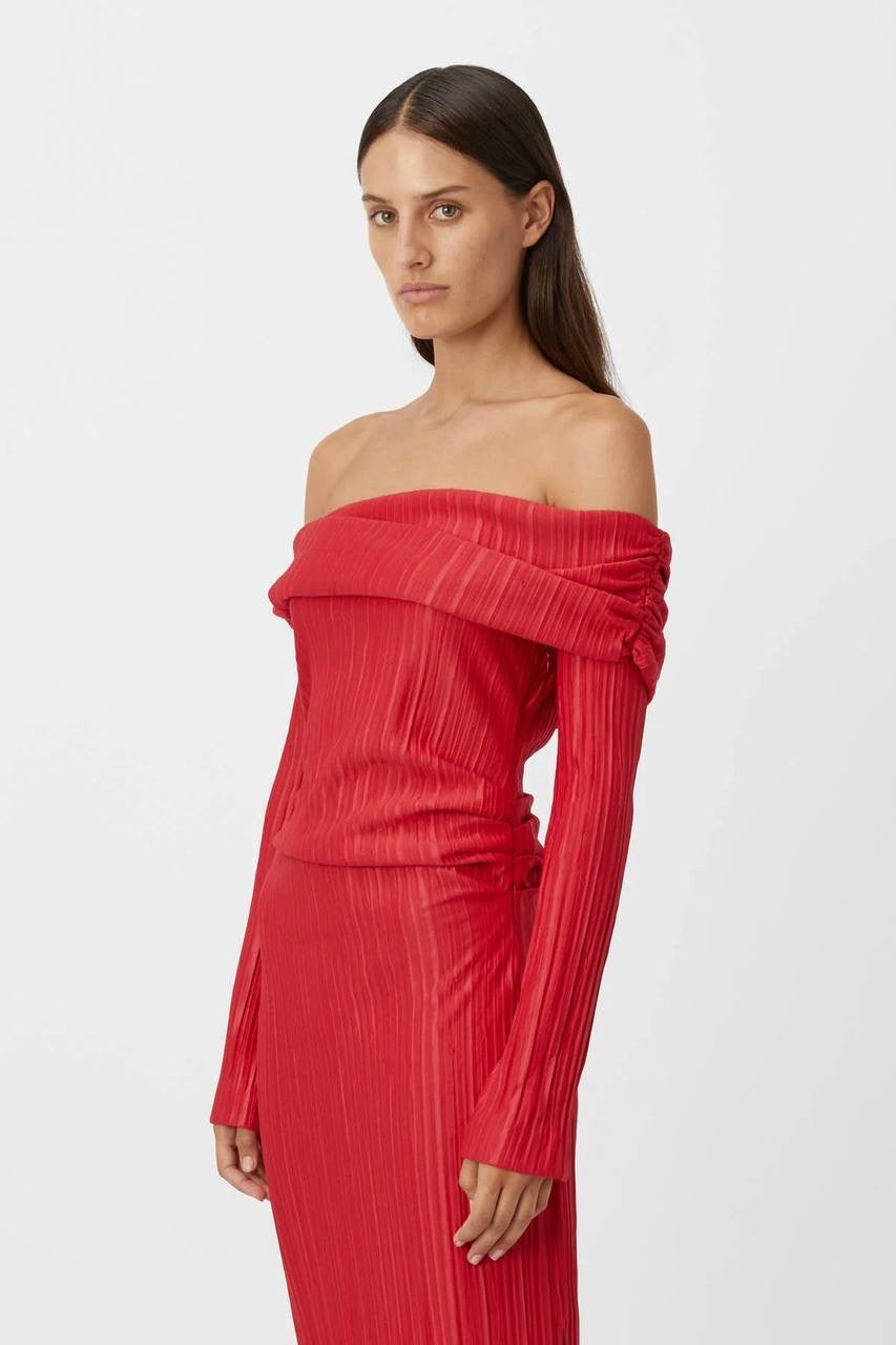 CM Shaw Off The Shoulder Midi Dress
