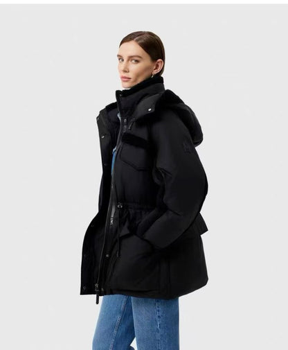 MK Logan Short Down Jacket in Black
