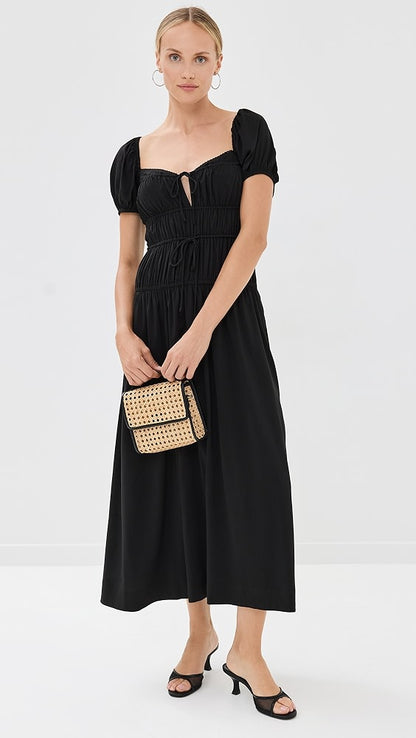 Ref Rhett Viscose-Cotton Midi Dress