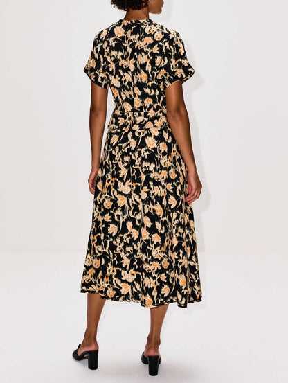 UJ Nadya Viscose Short Sleeve Midi Dress