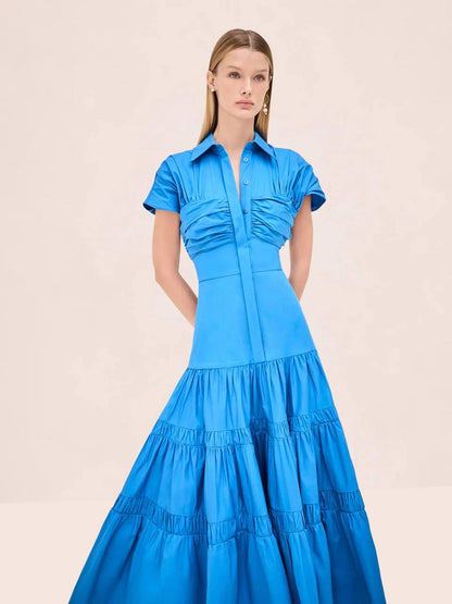 ALX Carosini Cotton-viscose Midi Dress