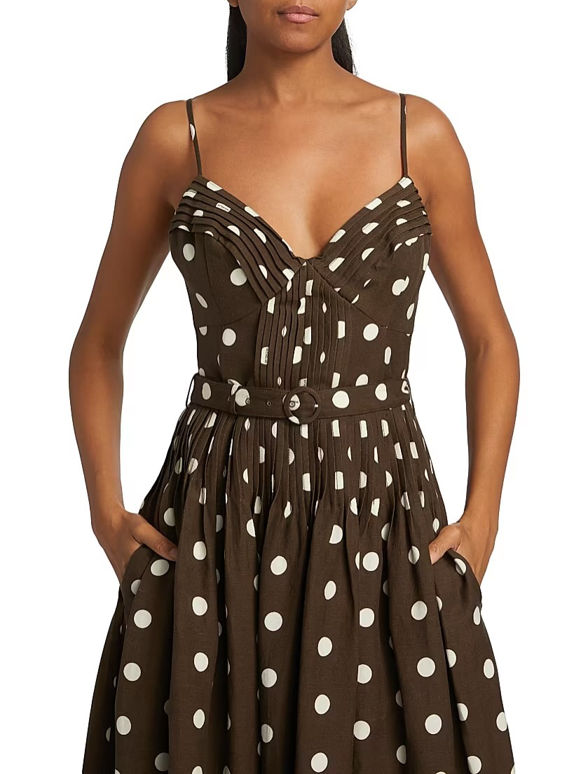 NC Mireille Linen-viscose Midi Dress