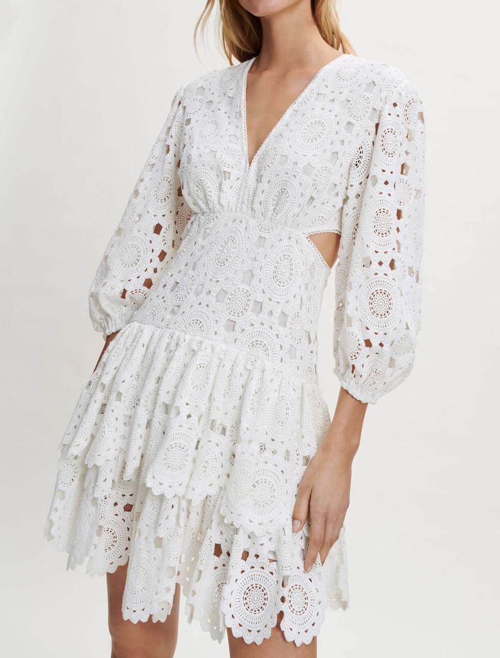 MJ Rivajia Embroidered Side Cutout Dress