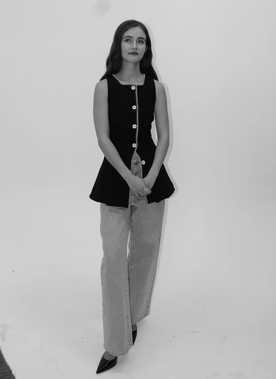 SG Boat Neckline Tailored Jacket | Long Vest Mini Dress | Mid-rise Ankle Pants | Set
