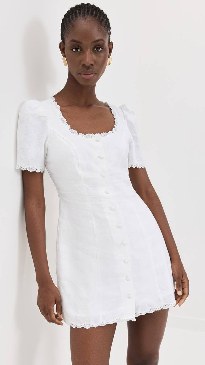 Ref Anabella Linen Mini Dress