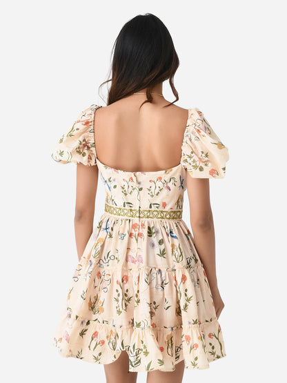 AB Manzanilla Paraiso Cotton Mini Dress