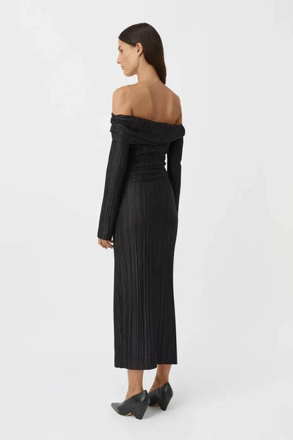 CM Shaw Off The Shoulder Midi Dress