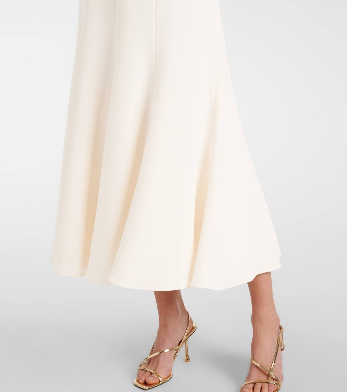 RM Bow Drape Light Cady Midi Dress