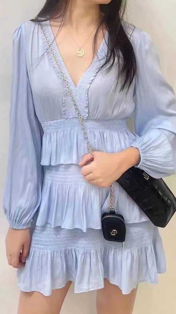 MJ Roulitana Tiered Ruffle Mini Dress