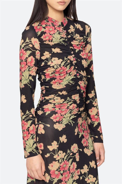 SE Cornelia Long Sleeve Midi Dress