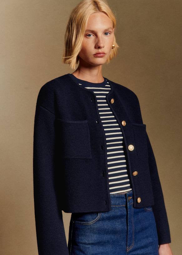 SZ Jules Wool-Cotton Cardigan