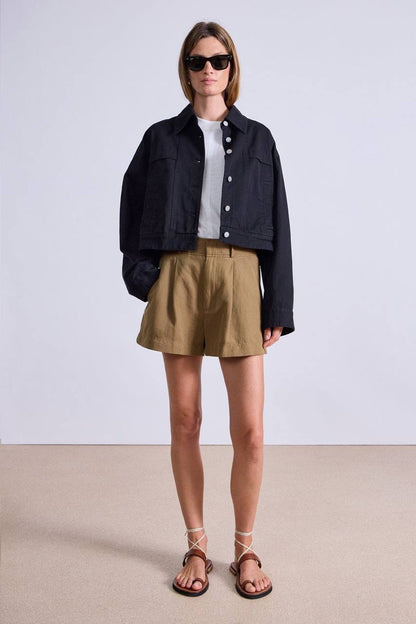 AA Cropped Trapeze Cotton Jacket