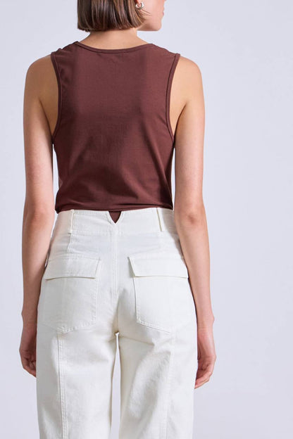 AA Mera Cotton Tapered Barrel High Waist Pants