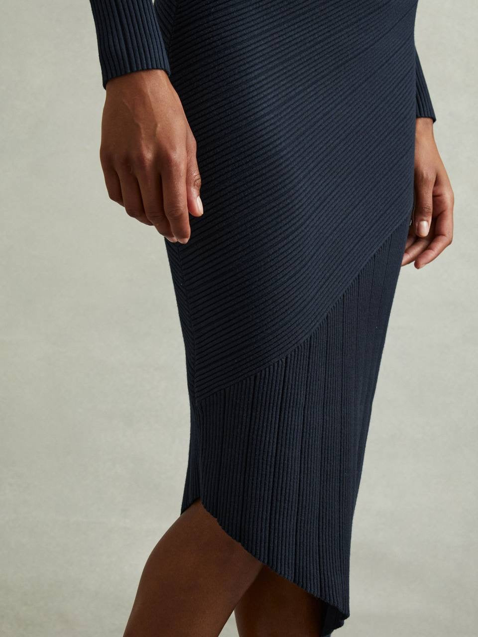RS Jem Knitted Colorblock Midi Dress